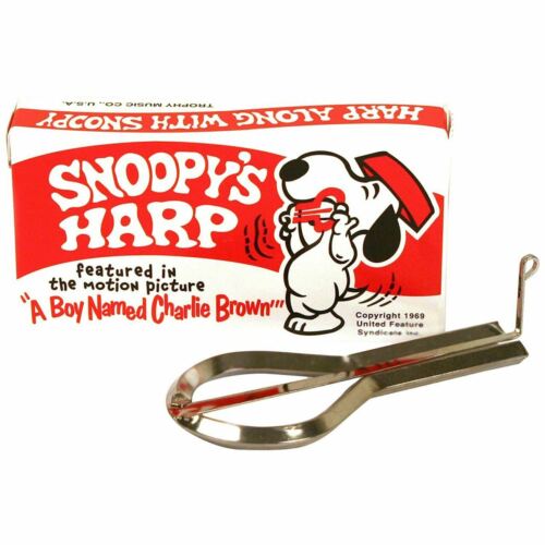 Grover Trophy 3490 Snoopy's Harp Bluegrass Jaw Harp, Chrome Plated